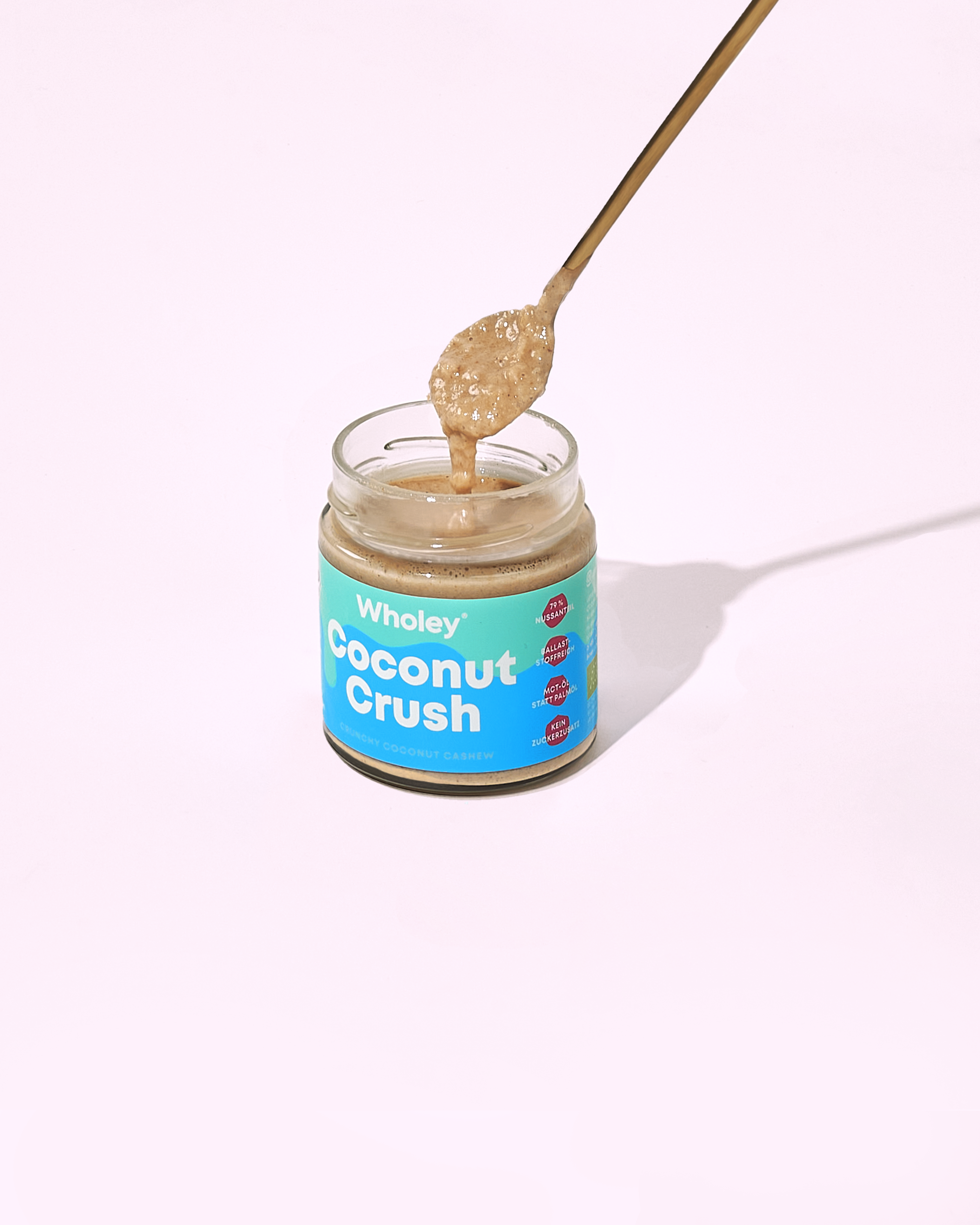 Coconut Crush Nussmus mit Löffel