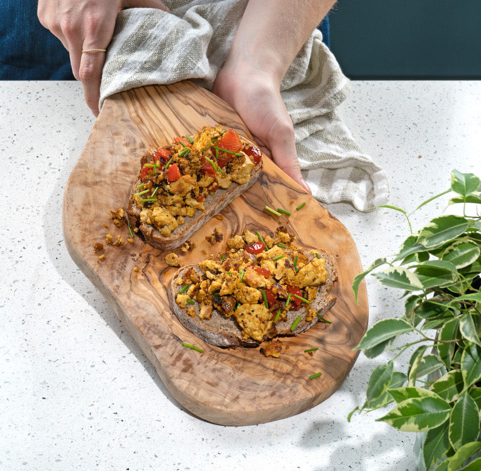 Herzhaftes Tofu Breakfast Scramble
