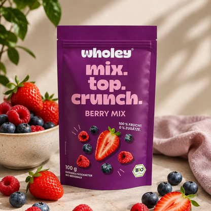 Gefriergetrocknete Bio Beeren – Berry Mix 100 g